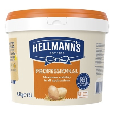 Hellmann’s Professional 5 lt - Η Hellmann’s Professional ήρθε για να ικανοποιήσει το πάθος σου για το φαγητό και να καλύψει κάθε ανάγκη των πιάτων σου.