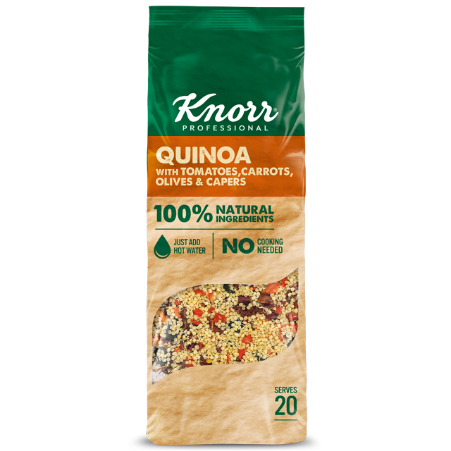 Knorr Κινόα με Τομάτα, Καρότα, Ελιές και Κάπαρη 548 γρ - "Θέλω να προσφέρω δημιουργικά πιάτα που είναι και διατροφικά πλούσια αλλά η εύρεση τέτοιων συστατικών μπορεί να είναι μια διαδικασία που χρειάζεται χρόνο και δεν είναι πάντα εύκολη."