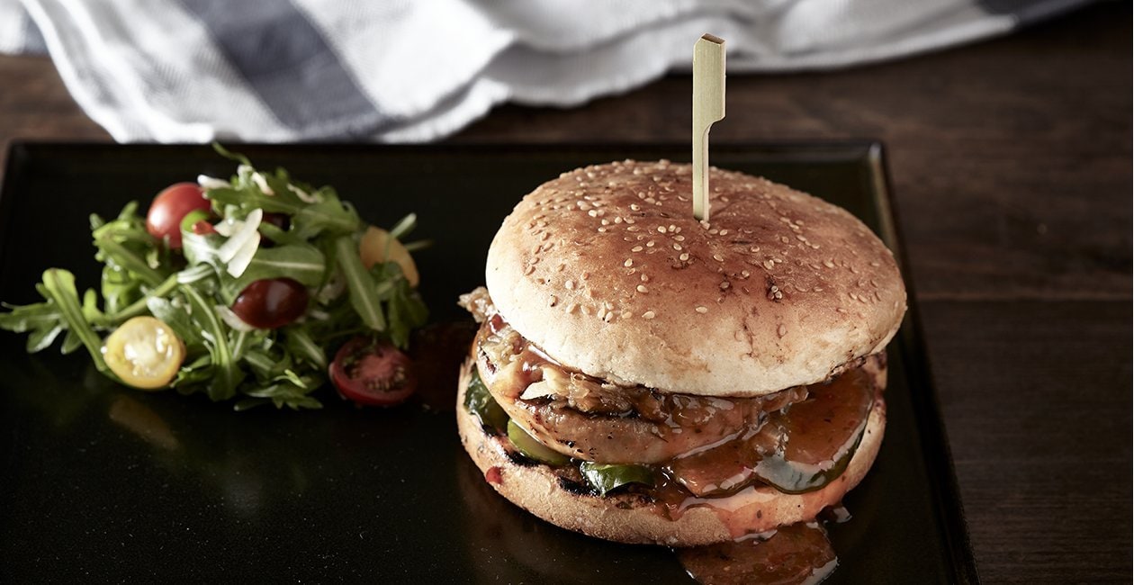 Burger με Μαριναρισμένο Μανιτάρι Portobello – - συνταγή